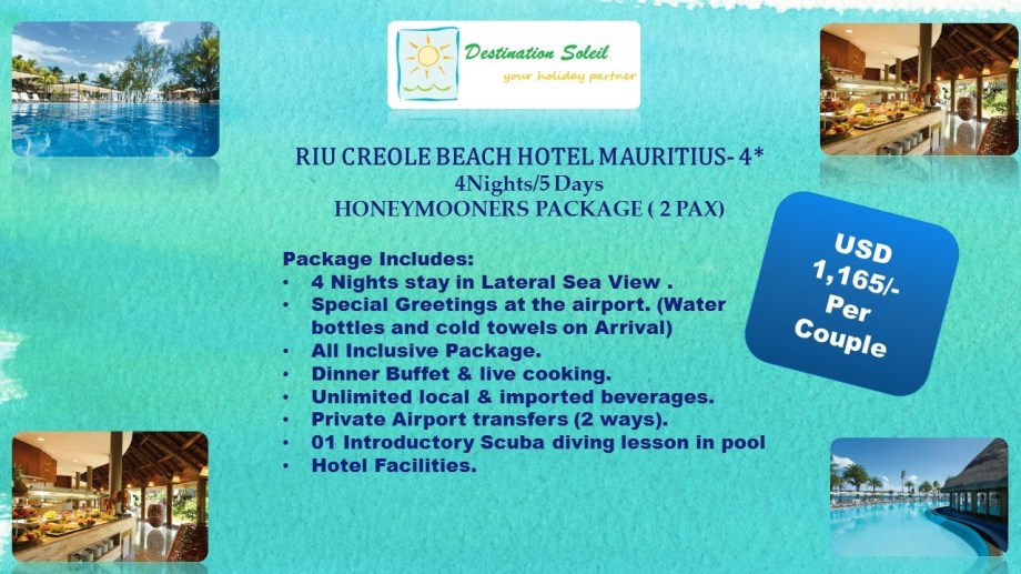 Riu Honeymooners 4 Nights